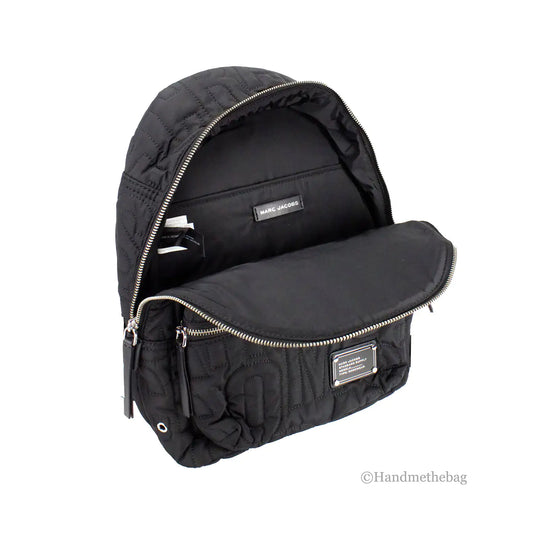 Marc Jacobs Medium Black Monogram Quilted Puffy Backpack